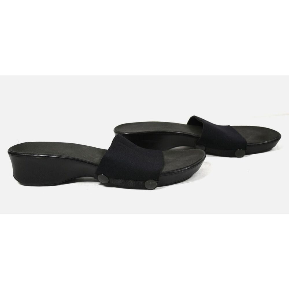 Onesole black interchangeable strap sandals size 8 with 7 straps